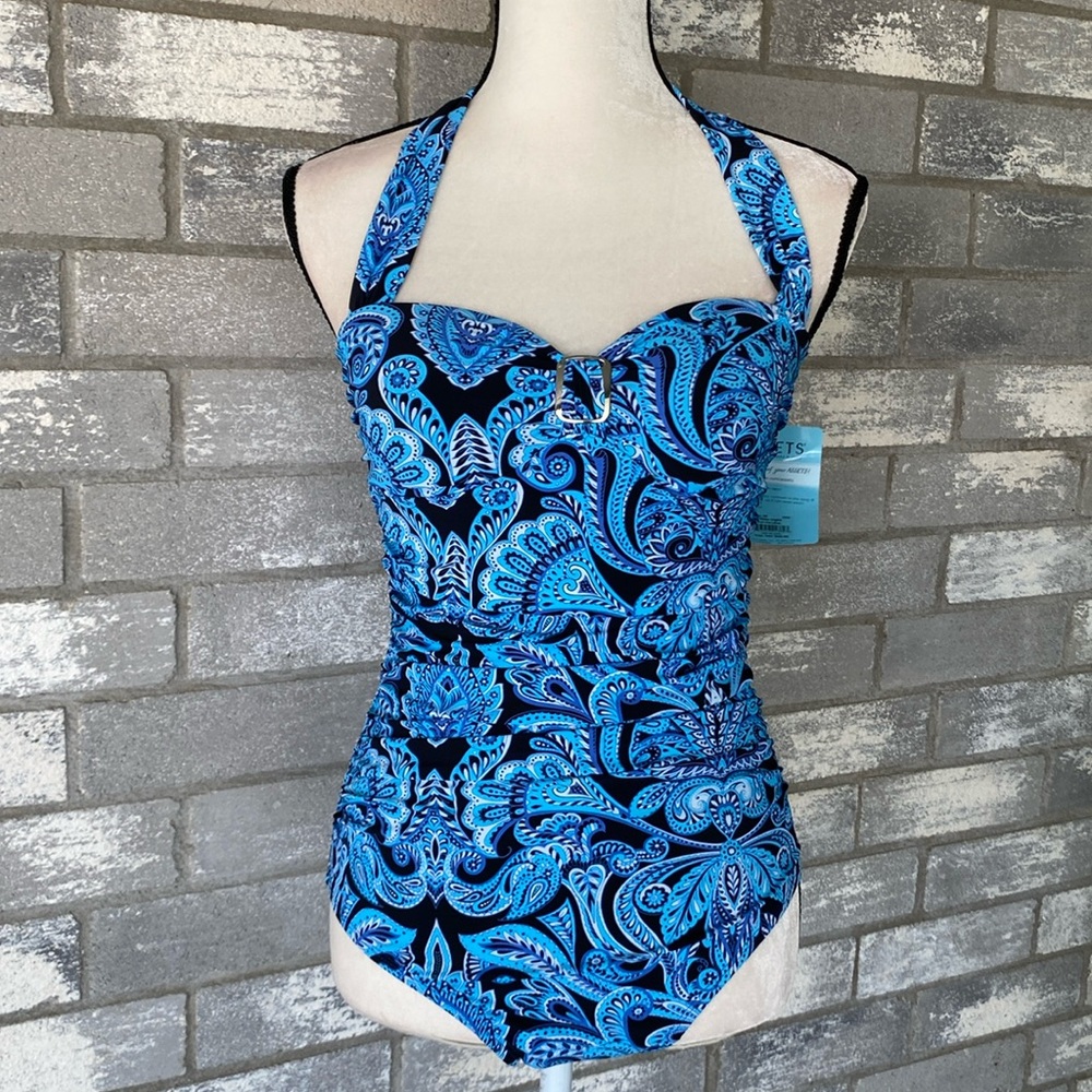 Love Your Assets by Sara Blakely SPANX One Piece Bathing Suit Size M NWT